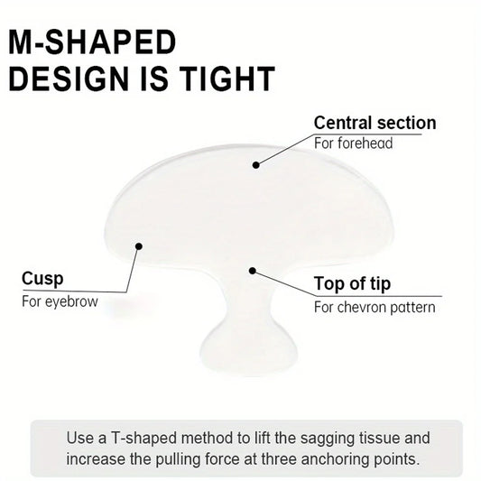 Anti-wrinkle silicone sticker