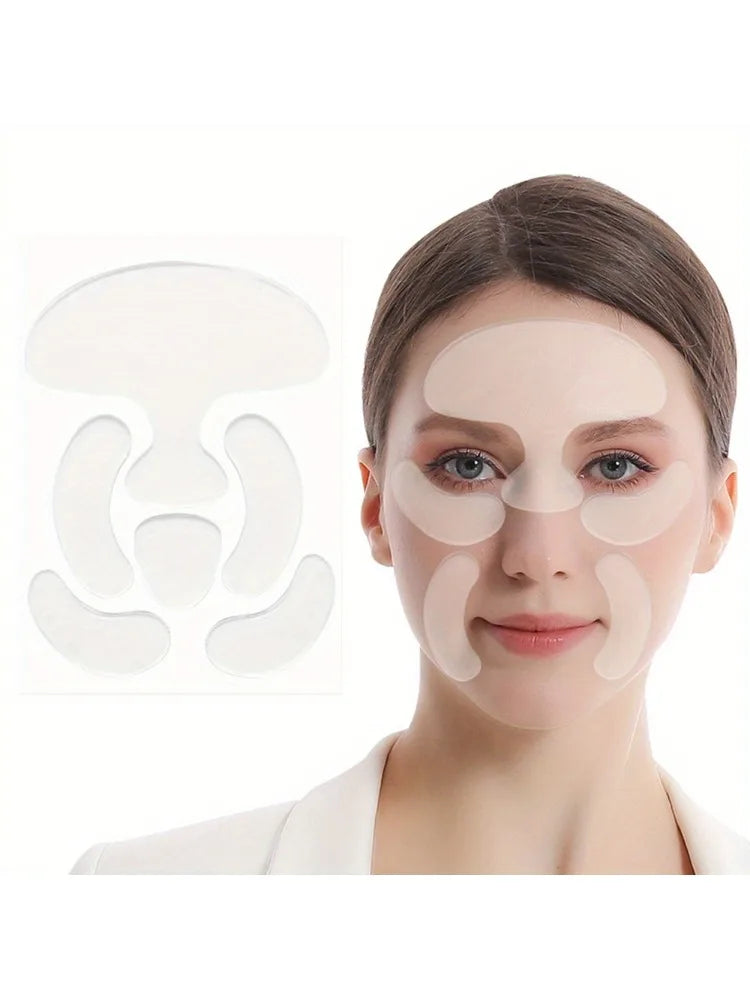 Anti-wrinkle silicone sticker