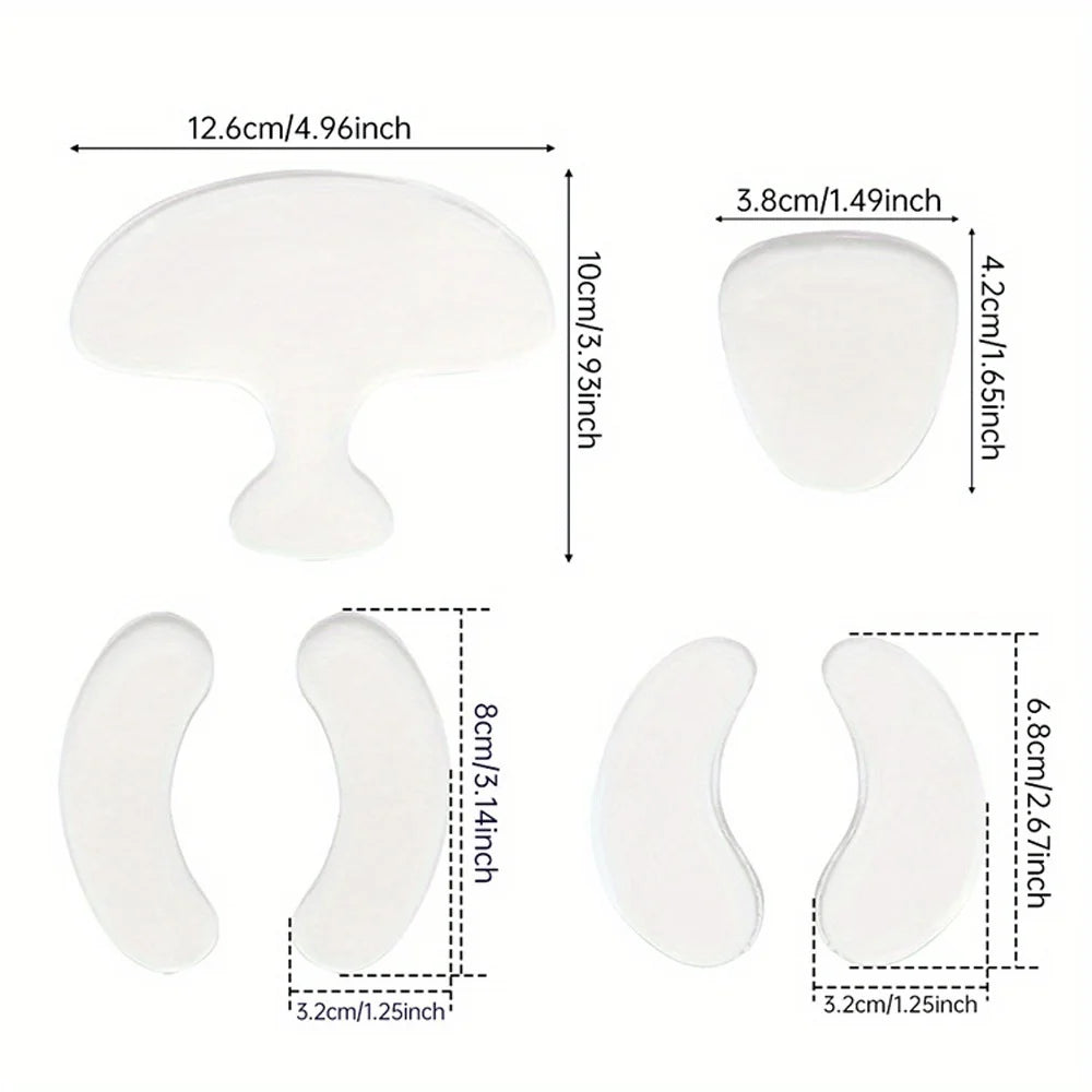 Anti-wrinkle silicone sticker