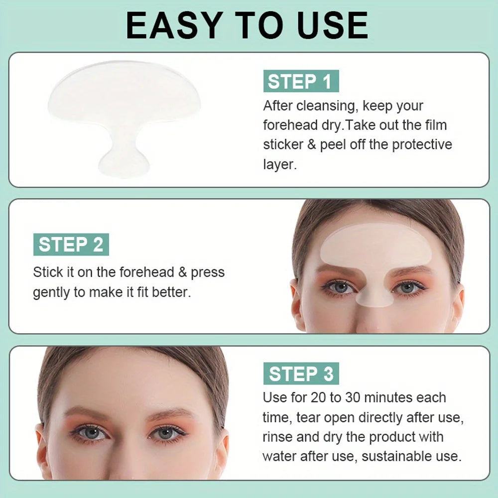 Anti-wrinkle silicone sticker